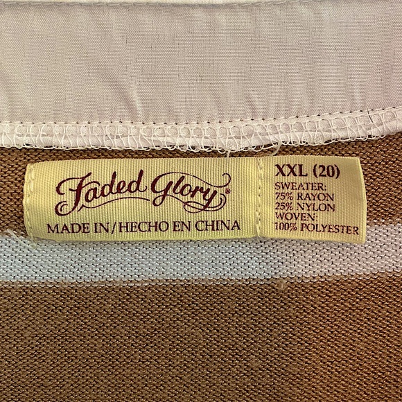 XXL Faded Glory Scoop Neck Twofer - Picture 2 of 4